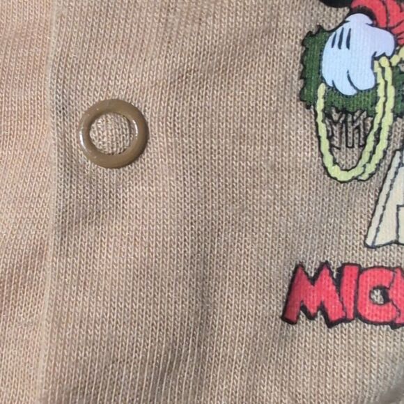 Disney Vintage 90s Mickey Mouse For Kids Jumpsuit Camo Infant Boys Pajama - Picture 9 of 10